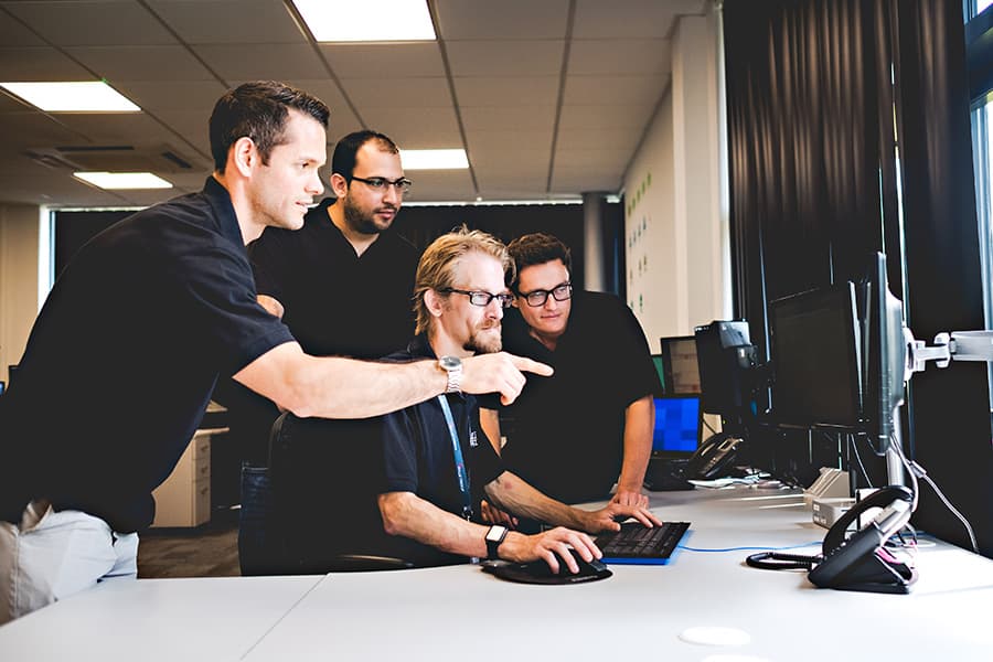 Trusted teams to defend your business Our team analysis computer screen